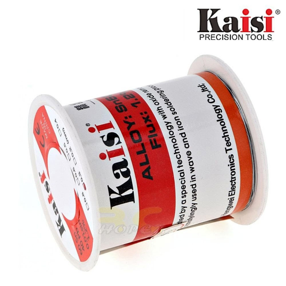 KAISI 0.6MM PRECISION SOLDER WIRE SN60/PB40 LOW MELTING POINT REPAIR WELDING TIN LEAD WIRE ROLL 50G/150G FOR MOBILE PHONE PCB REPAIR PROFESSIONALS