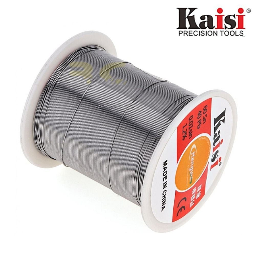 KAISI 0.6MM PRECISION SOLDER WIRE SN60/PB40 LOW MELTING POINT REPAIR WELDING TIN LEAD WIRE ROLL 50G/150G FOR MOBILE PHONE PCB REPAIR PROFESSIONALS