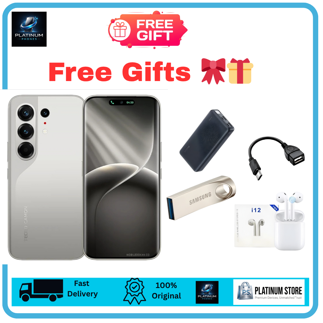 [Anniversary Offer] TECNO Camon 50 Pro 256GB+16(8+8)GB 6.78" Curved AMOLED 144Hz Display Dual SIM 50+50+8MP Back Camera 6150mAh Battery 45W Fast Charging Under-Display Fingerprint TECNO AI Smartphone