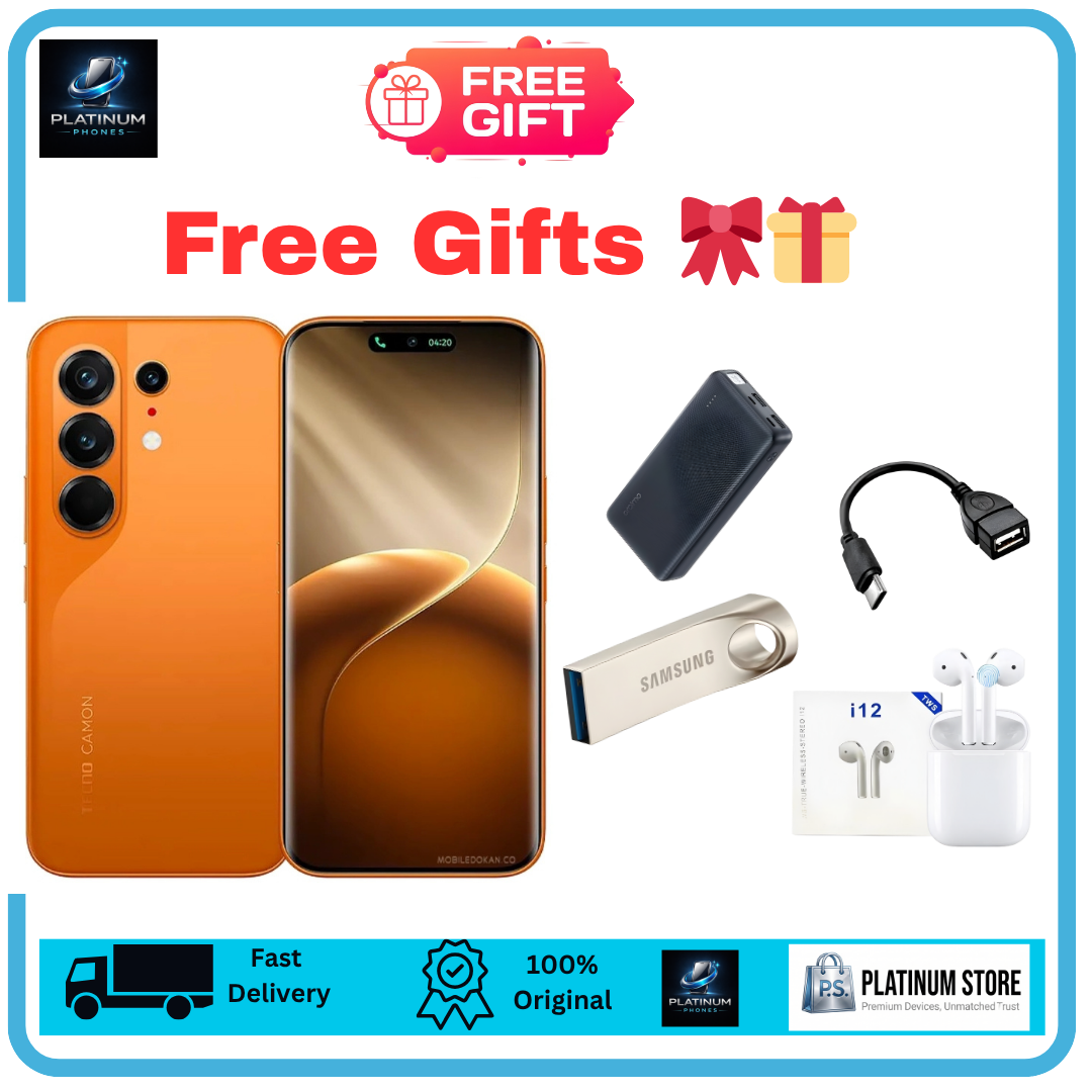 [Anniversary Offer] TECNO Camon 50 Pro 256GB+16(8+8)GB 6.78" Curved AMOLED 144Hz Display Dual SIM 50+50+8MP Back Camera 6150mAh Battery 45W Fast Charging Under-Display Fingerprint TECNO AI Smartphone