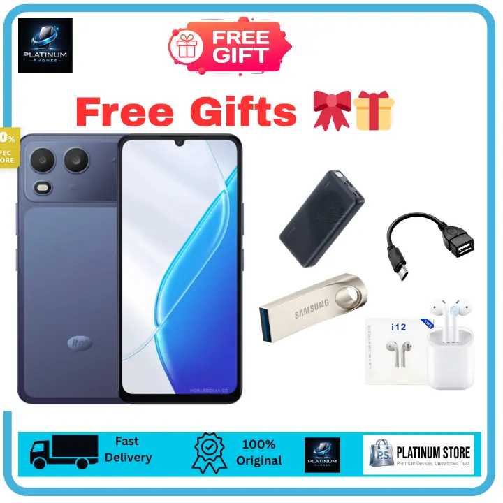 [Anniversary Offer] itel A200 128GB+4GB 6.75" IPS LCD 120Hz Display Dual SIM 13MP Rear Camera 5000mAh Battery 15W Fast Charging IP65 Rated Drop Resistant Smartphone