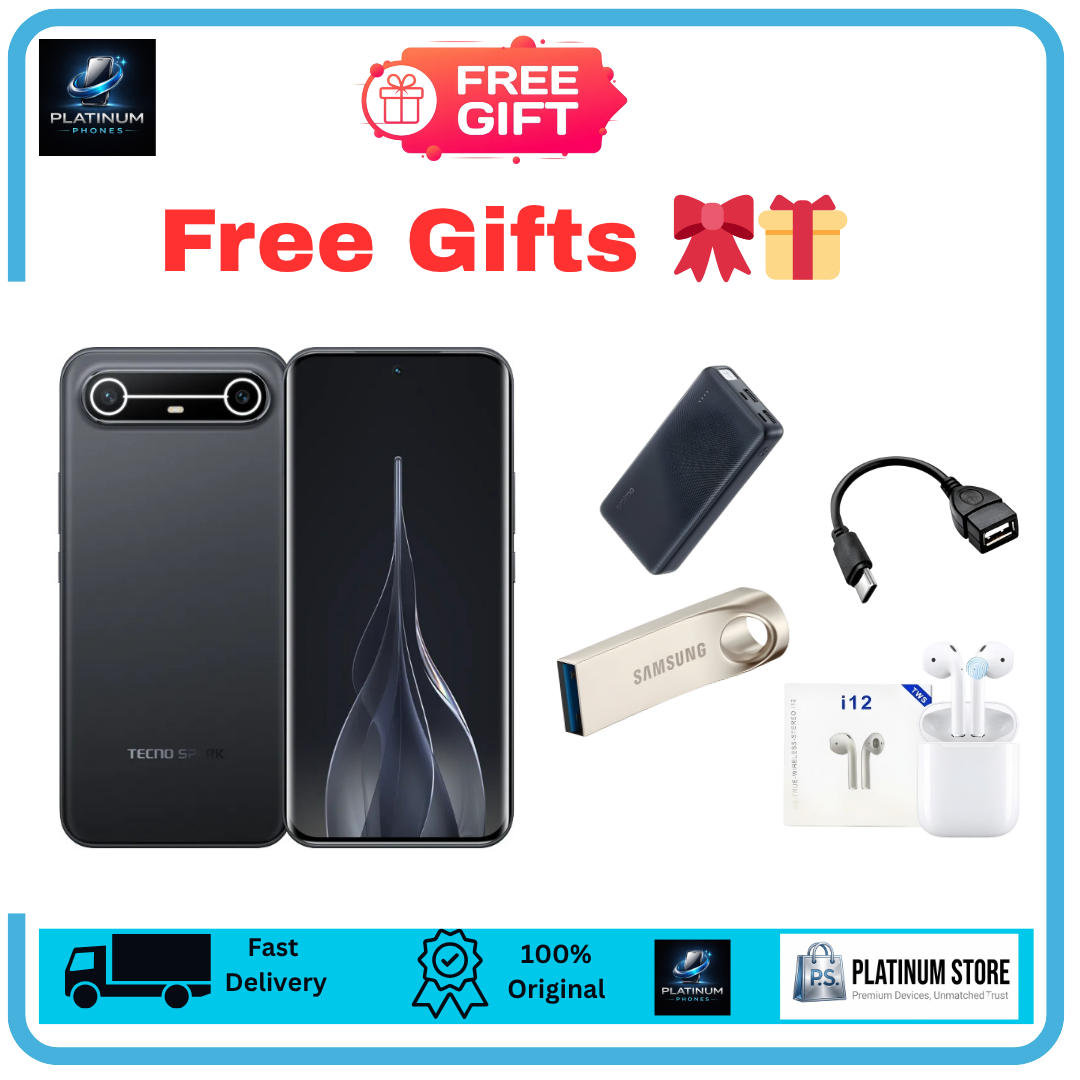 [Anniversary Offer] TECNO Spark Slim 256GB+16(8+8)GB 6.78" Curved AMOLED 144Hz Display 50MP Camera Rear Camera 5160mAh Battery 45W Fast Charging Under-Display Fingerprint Dual SIM IP64 Smartphone