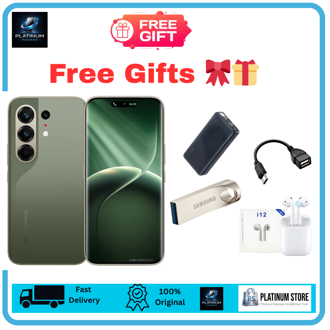 [Anniversary Offer] TECNO Camon 50 Pro 256GB+16(8+8)GB 6.78" Curved AMOLED 144Hz Display Dual SIM 50+50+8MP Back Camera 6150mAh Battery 45W Fast Charging Under-Display Fingerprint TECNO AI Smartphone