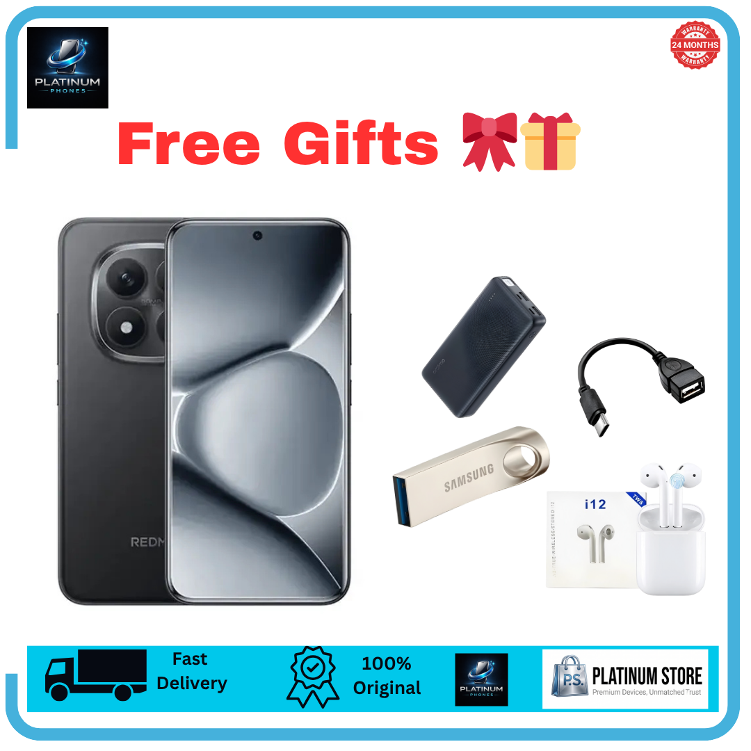 [FREE GIFTS🔥] XIAOMI Redmi Note 15 256GB+16(8+8)GB Curved Screen 6.77" 120Hz AMOLED Display 108MP Camera 6000mAh Battery 33W Hyper Charge Under-Display Fingerprint AI Smartphone