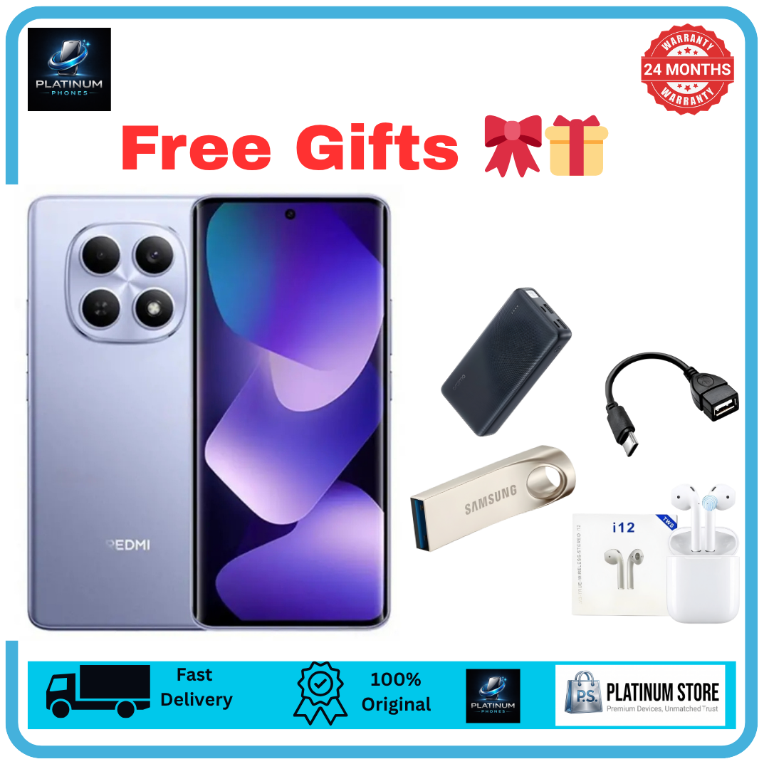 [FREE GIFTS🔥] XIAOMI Redmi Note 15 256GB+16(8+8)GB Curved Screen 6.77" 120Hz AMOLED Display 108MP Camera 6000mAh Battery 33W Hyper Charge Under-Display Fingerprint AI Smartphone