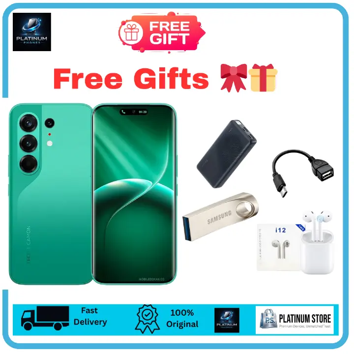 [Anniversary Offer] TECNO Camon 50 Pro 256GB+16(8+8)GB 6.78" Curved AMOLED 144Hz Display Dual SIM 50+50+8MP Back Camera 6150mAh Battery 45W Fast Charging Under-Display Fingerprint TECNO AI Smartphone