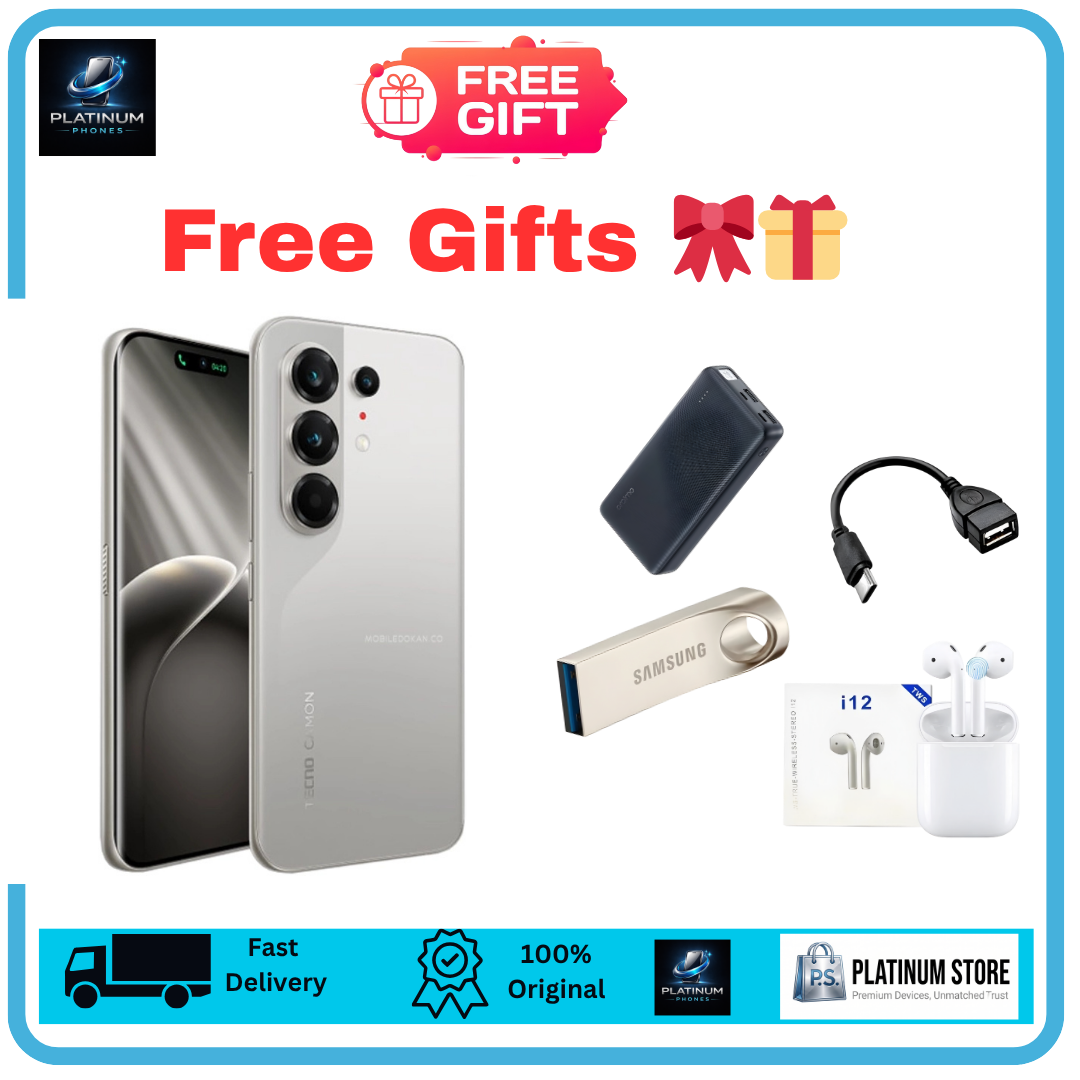 [Anniversary Offer] TECNO Camon 50 Pro 256GB+16(8+8)GB 6.78" Curved AMOLED 144Hz Display Dual SIM 50+50+8MP Back Camera 6150mAh Battery 45W Fast Charging Under-Display Fingerprint TECNO AI Smartphone