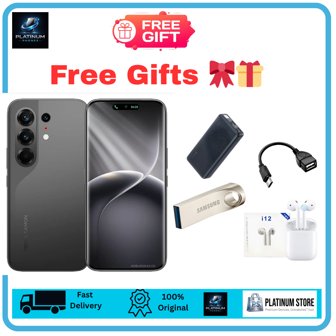 [Anniversary Offer] TECNO Camon 50 Pro 256GB+16(8+8)GB 6.78" Curved AMOLED 144Hz Display Dual SIM 50+50+8MP Back Camera 6150mAh Battery 45W Fast Charging Under-Display Fingerprint TECNO AI Smartphone