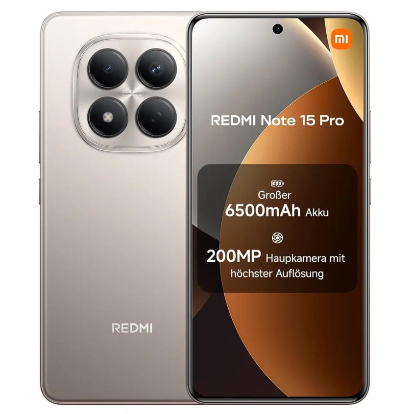 [FREE GIFTS🔥] XIAOMI Redmi Note 15 Pro 256GB+16(8+8)GB 3D-Curved Display 6.77" 120Hz Display Under-Display Fingerprint (200+8)MP Camera 6500mAh Battery 45W Hyper-Charge AI Smartphone
