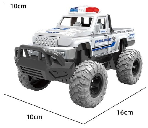 Toy Police Vehicles for Kids Truck with Big Wheel Police Car Toy Monster Truck Toys for kids