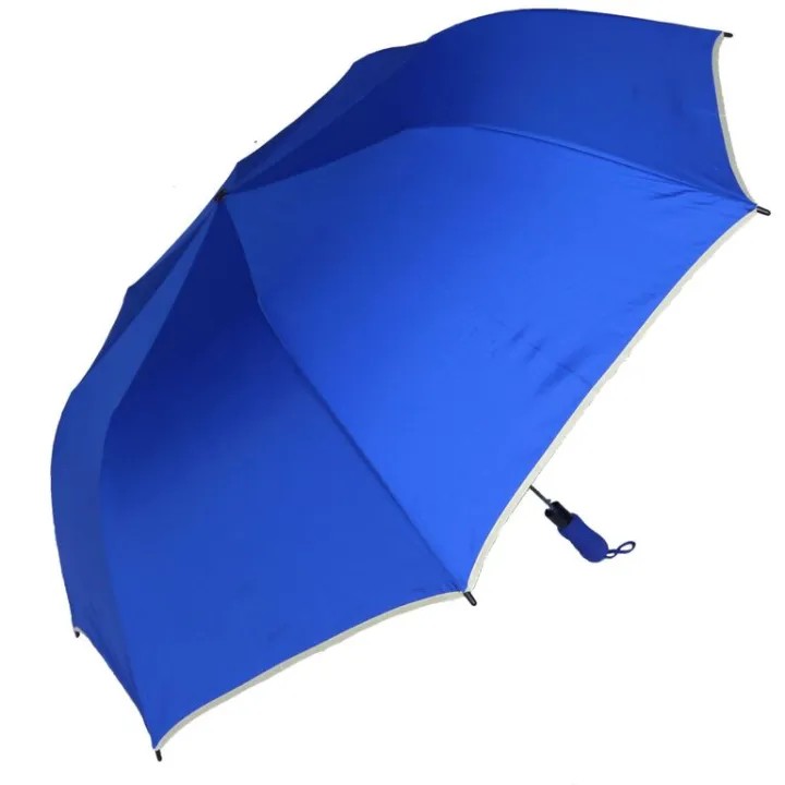 Large adult Umbrella With Carrying Strap Sponge umbrella Jumbo 2 Fold umbrella big size 120cm when fully open automatic open,manual close Plain
