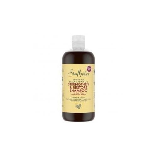 Shea Moisture Jamaican Black Castor Oil Shampoo 384ml - For Chemically Treated Hair, Free Scalp Brush