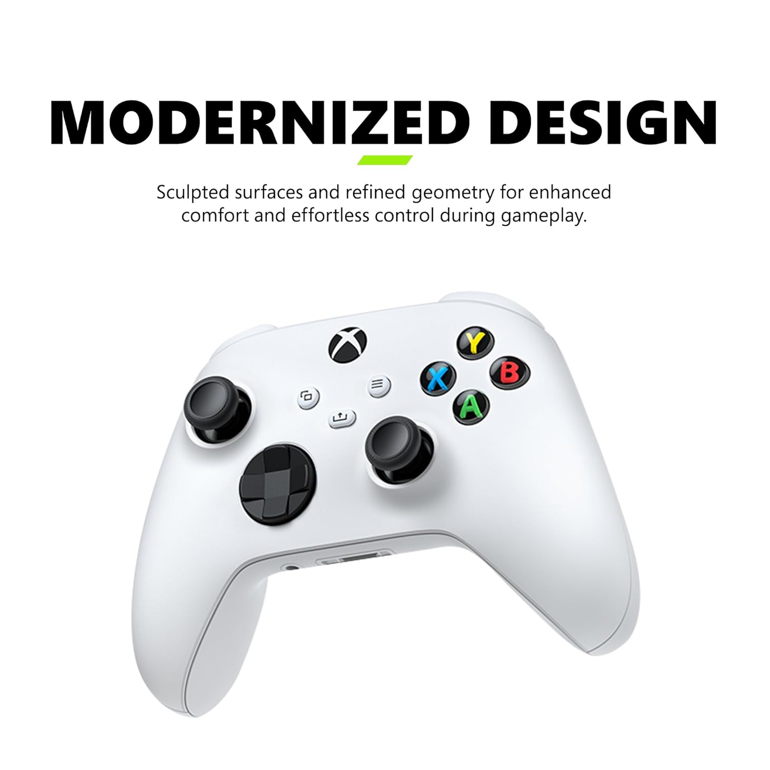 Xbox Wireless Gaming Controller | Robot White | Console, PC, & Android | Textured Grip | Wireless, Bluetooth, USB-C Connectivity