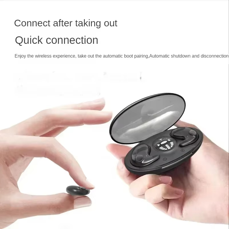 Invisible Sleep Wireless Earphone Mini Bluetooth 5.3 Headphones IPX5 Waterproof Noise Reduction HiFi Stereo Sports Headset