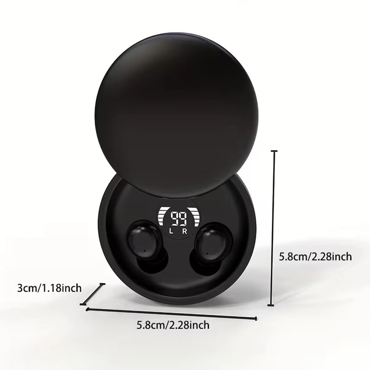 SK26 Bluetooth 5.4 Wireless Earphones Small Earbuds Sleeping Sport Invisible Headphones Bass Sound Quality Headset Sliding Cover