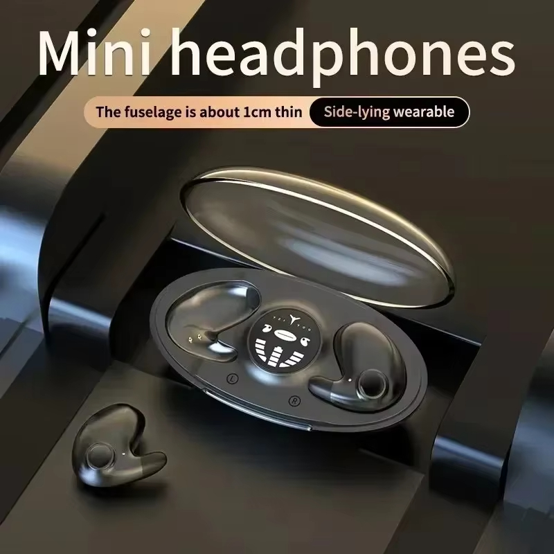 Invisible Sleep Wireless Earphone Mini Bluetooth 5.3 Headphones IPX5 Waterproof Noise Reduction HiFi Stereo Sports Headset
