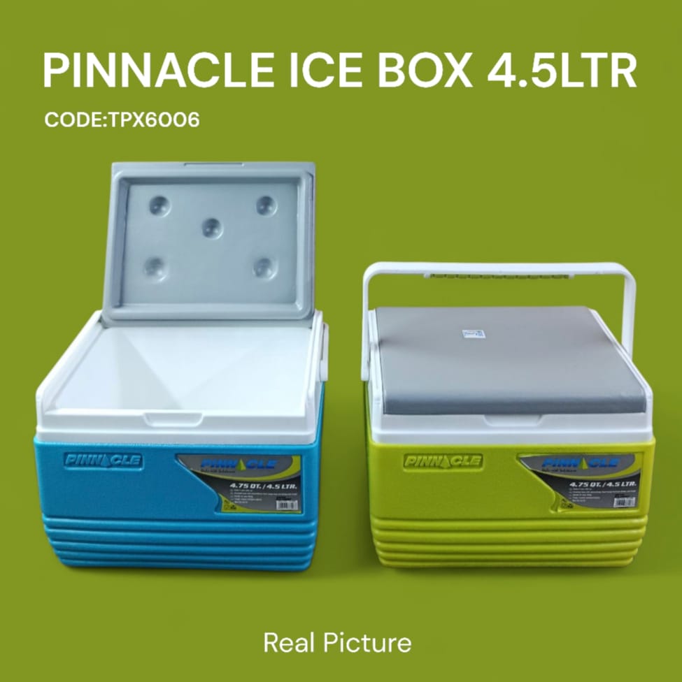 Offer!!❄️🧊 Pinnacle Ice Box 4.5L – Keep It Cool, Anywhere!.🧊 Superior Cooling Performance.🔒 Secure Lid Closure.It offers a great balance of performance, portability, and value, making it a reliable