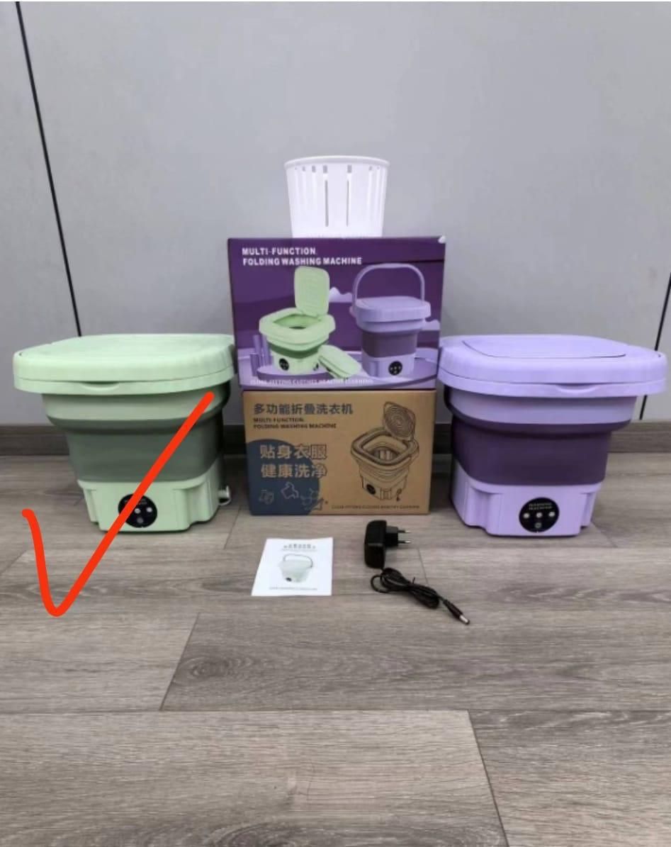 🧺 Portable Folding Washing Machine 🧺Wash your clothes anywhere with this convenient Portable Folding Washing Machine ✨ Perfect for small spaces, travel, hostels and quick laundry needs