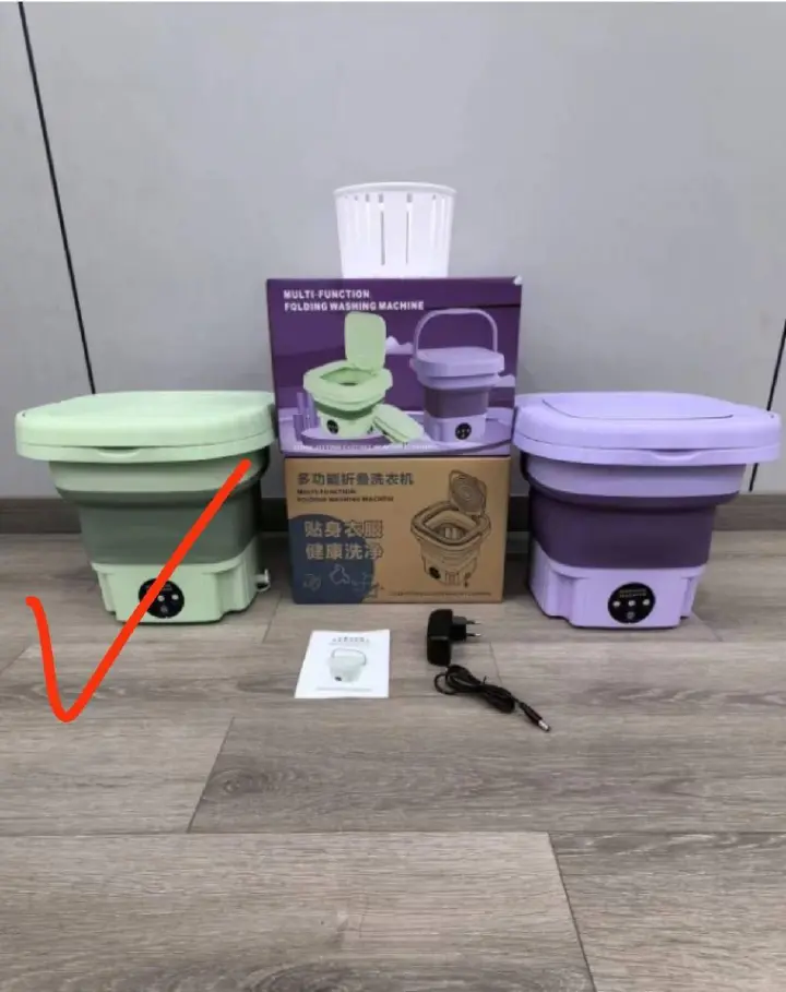 🧺 Portable Folding Washing Machine 🧺Wash your clothes anywhere with this convenient Portable Folding Washing Machine ✨ Perfect for small spaces, travel, hostels and quick laundry needs