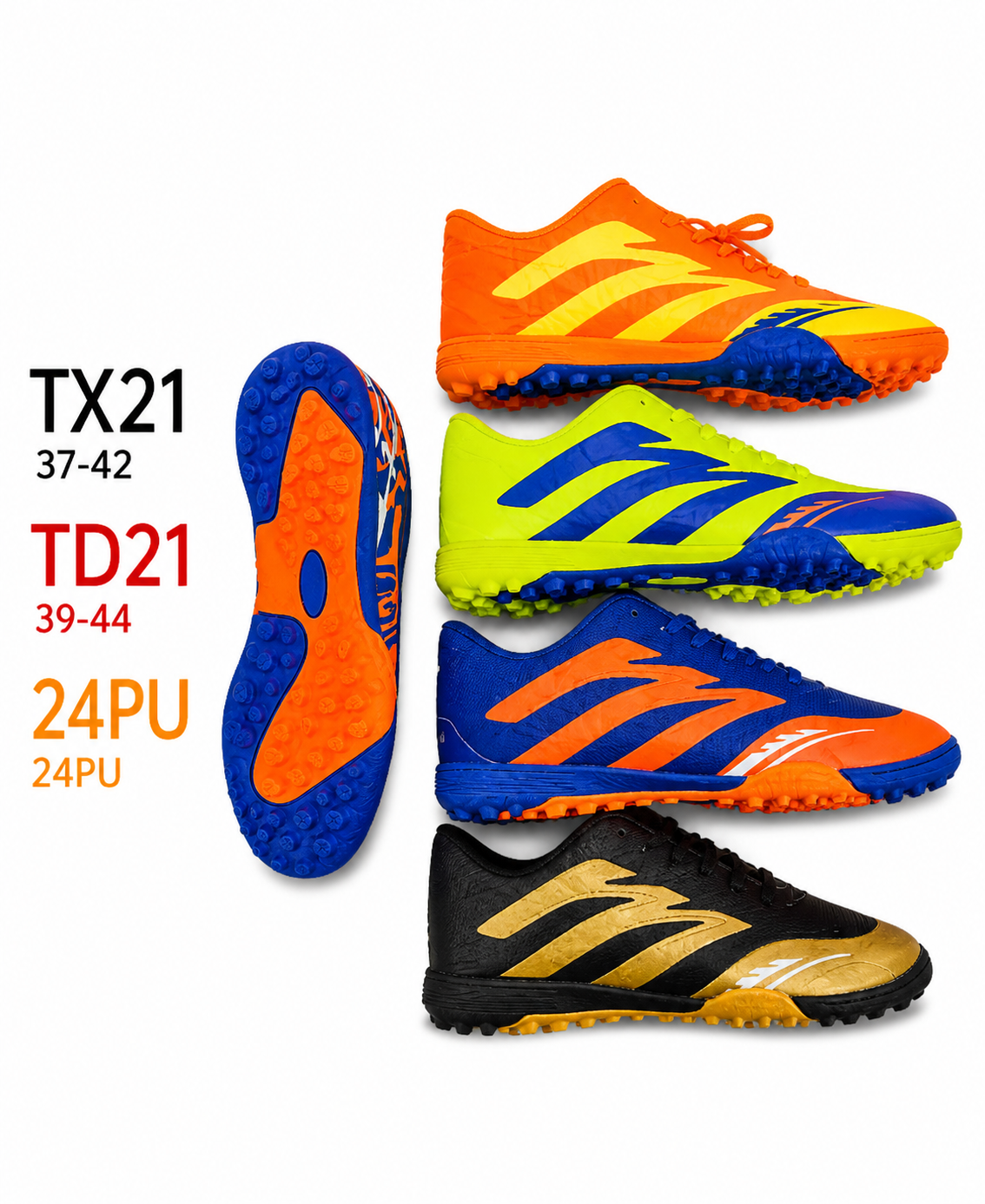 ⚽🔥 TX21 / TD21 Turf Football Shoes – Grip the Game 🔥⚽🏆 Built for Turf Performance Dominate every match with the TX21 / TD21 turf football shoes, engineered for artificial grass and hard su