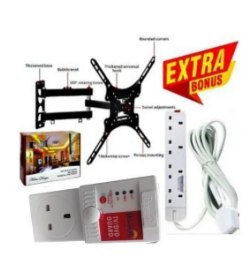 Home Design ROYAL QUALITY & HEAVY DUTY FULL MOTION 360 DEGREE TV MOUNT - 14 INCH -55 INCH TILT ROTATING WALL MOUNT BRACKET + EXTRA BONUS TV GUARD SURGE POWER PROTECTOR