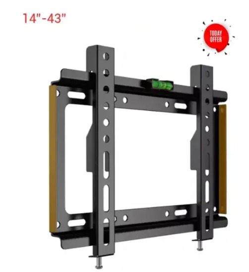[Special Offer] TV Wall Mount TV Stand 14″-43″ Plasma wall bracket Steel Material Fixed Solid Wall mount suitable for 14 inch to 43 inch Tv