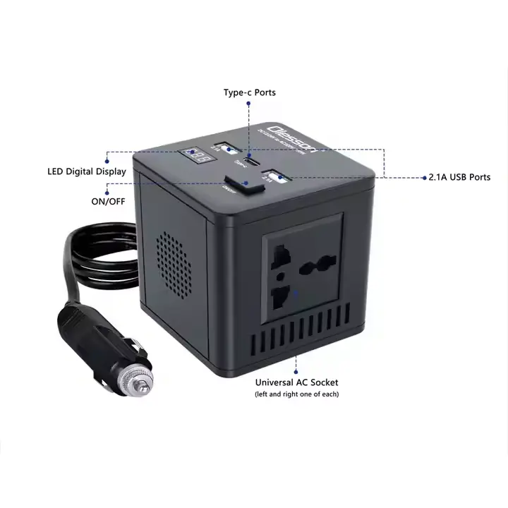 Olesson Car DC to AC Power inverter up to 150W