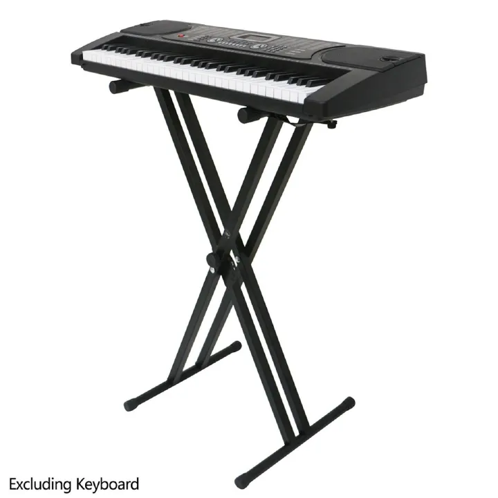 Piano Stand Keyboard Stand 61 Keys Heavy-Duty Double-X Adjustable Piano Keyboard Stand
