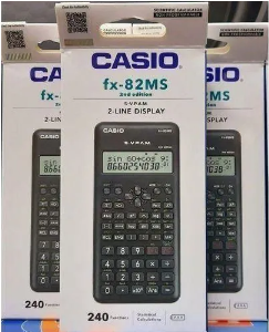 Casio fx-82MS 2nd Edition Scientific Calculator – Non-Programmable with 240 Functions, Solar + Battery Power, 2-Line Display | For Students, Engineers & Professionals