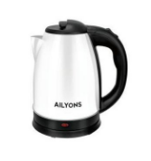 AILYONS Soleplate Dry Iron Box + 2L electric Kettle+ 4 way Power Extension