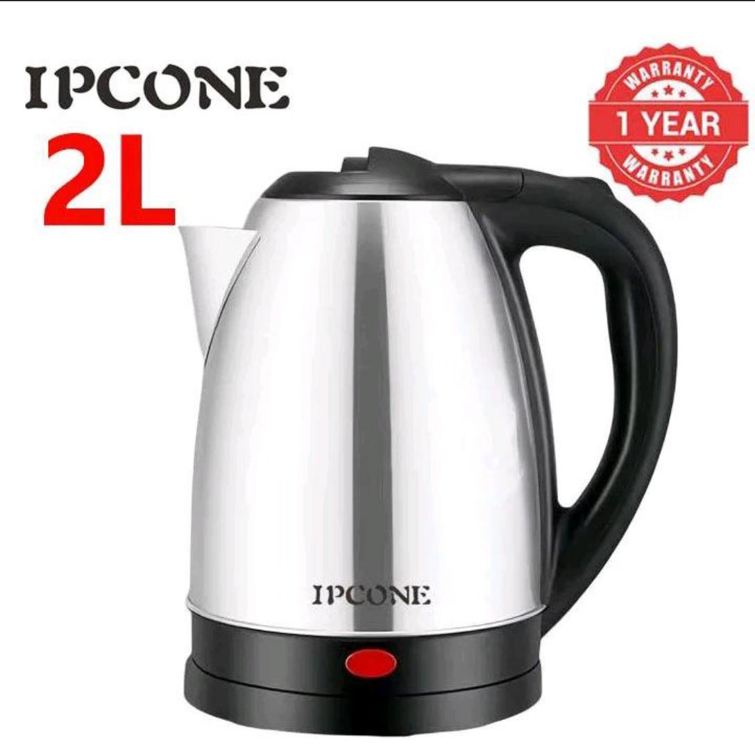 IPCONE Kettle 2L 1500W Energy Efficient Jug Cordless Stainless Steel Electric Water Kettle Boiling one year warrany