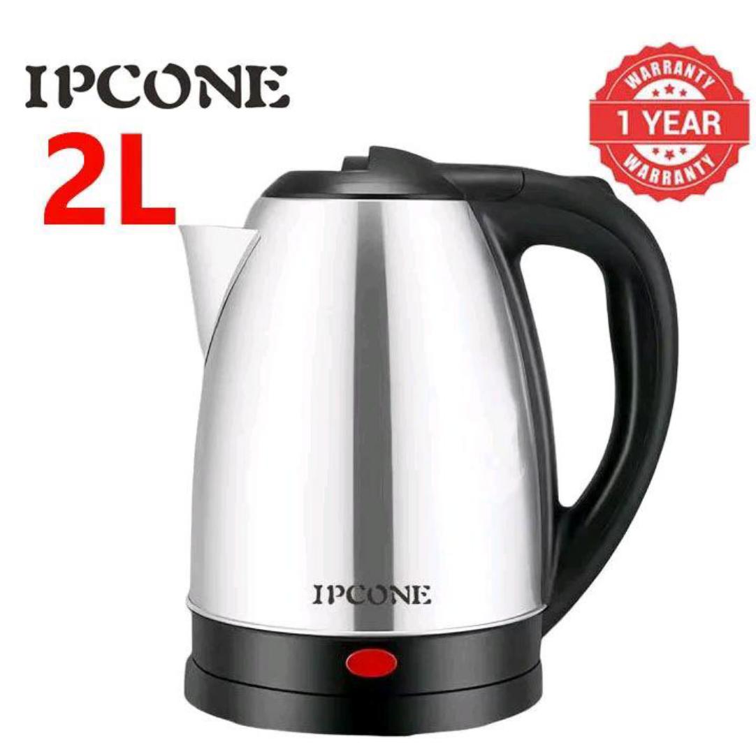 IPCONE Kettle 2L 1500W Energy Efficient Jug Cordless Stainless Steel Electric Water Kettle Boiling one year warrany