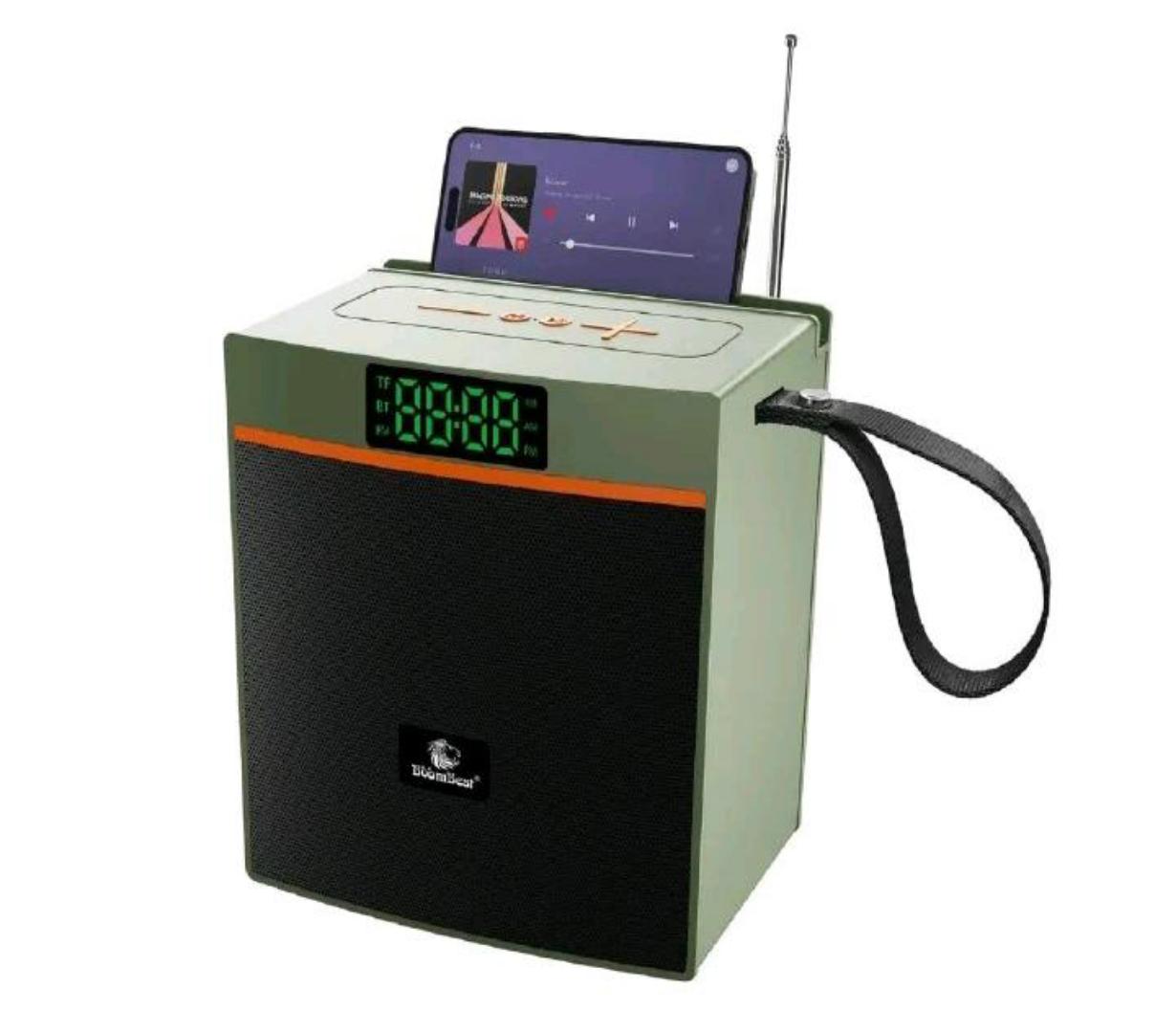 Boombest ln1036 portable Bluetooth tooth wireless speaker, FM Radio, Aux, USB card, with powerful bass speaker and a tweter