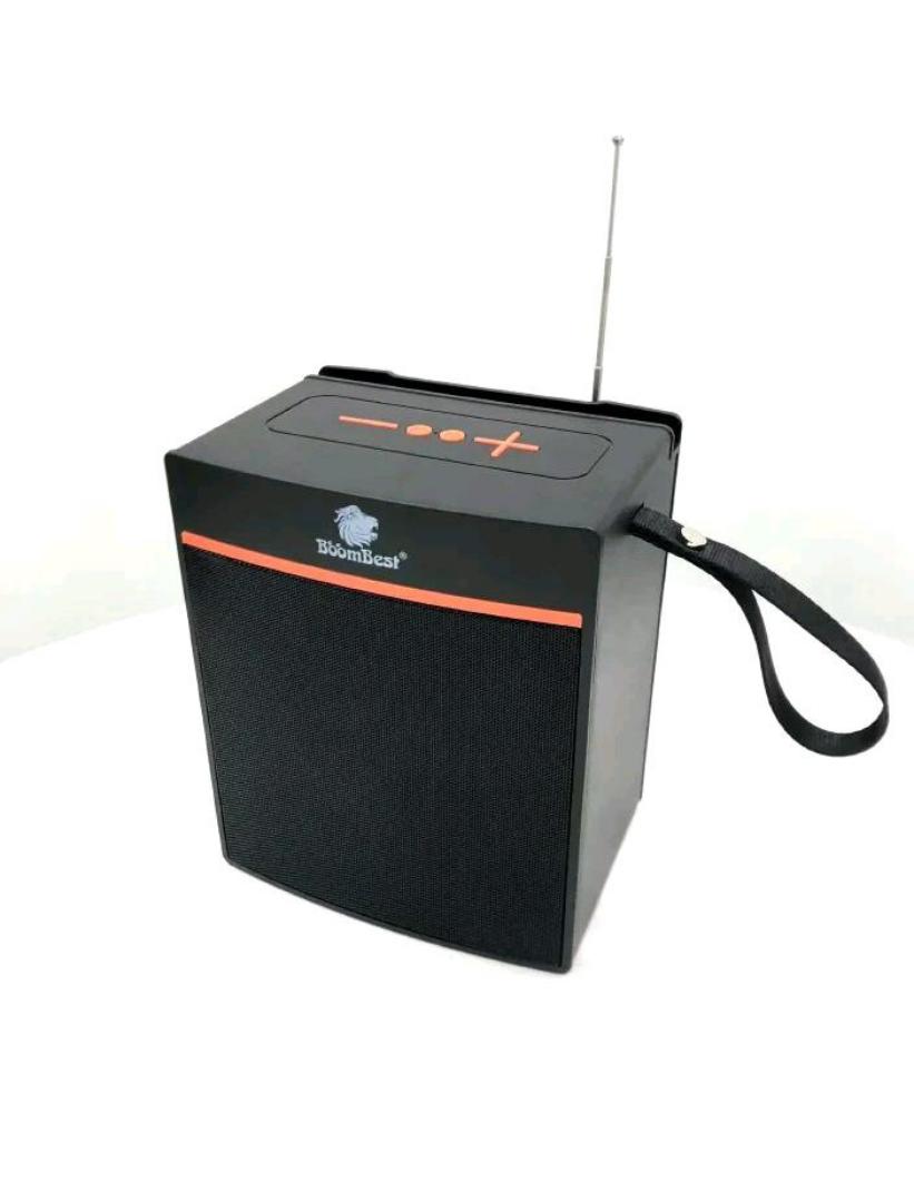 Boombest ln1036 portable Bluetooth tooth wireless speaker, FM Radio, Aux, USB card, with powerful bass speaker and a tweter
