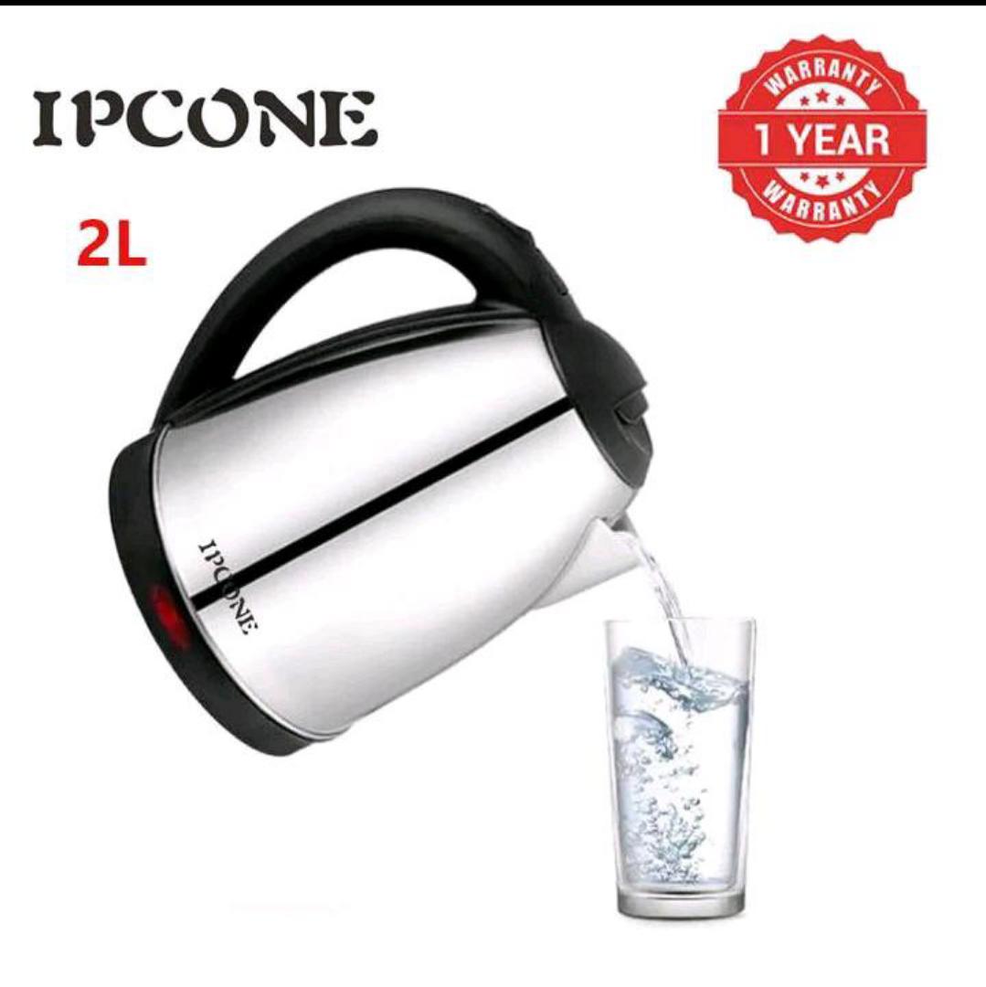 IPCONE Kettle 2L 1500W Energy Efficient Jug Cordless Stainless Steel Electric Water Kettle Boiling one year warrany