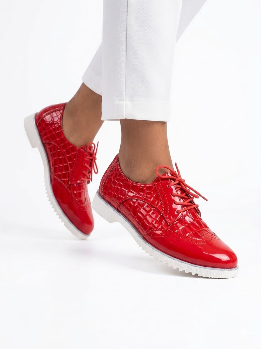 ⭐High quality women's brogues, they are comfortable,breathable,fashionable, and has a durable rubber sole. Available in colours black,red, green and white.⭐ perfect for offices and casual wears⭐