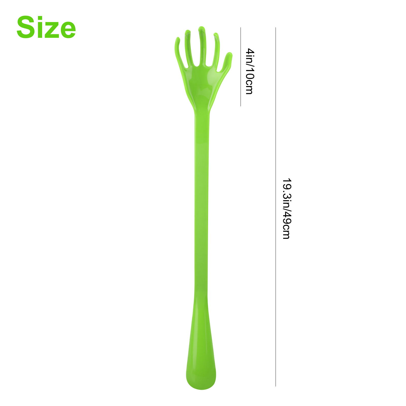 3pcs Shoe Horn Back Scratchers, Plastic Long Handle Back Massagers for Men Women, Random Color