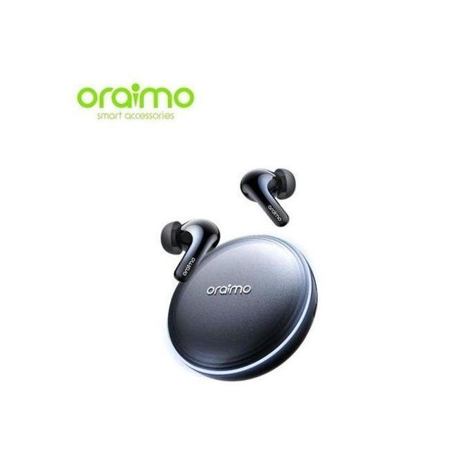 Oraimo Spacebuds 2 Noise-Cancelling True Wireless Earbuds, Grey