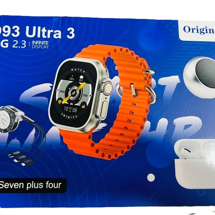 Fashion Latest Smartwatch for Men & Women with free gifts like airpods, bluetooth speaker, 7straps, wireless charger