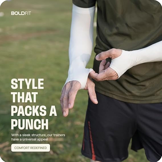 UV Sun Protection Arm Sleeves Cooling Sleeves For Outdoor Sports Basketball Warmers Cuffs Arm Covers Skin Care Gloves Arm Sleeves for Men & Women UV Protection Hand Sleeve with Thumb for Boys & Girls.