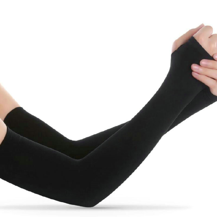 UV Sun Protection Arm Sleeves Cooling Sleeves For Outdoor Sports Basketball Warmers Cuffs Arm Covers Skin Care Gloves Arm Sleeves for Men & Women UV Protection Hand Sleeve with Thumb for Boys & Girls.