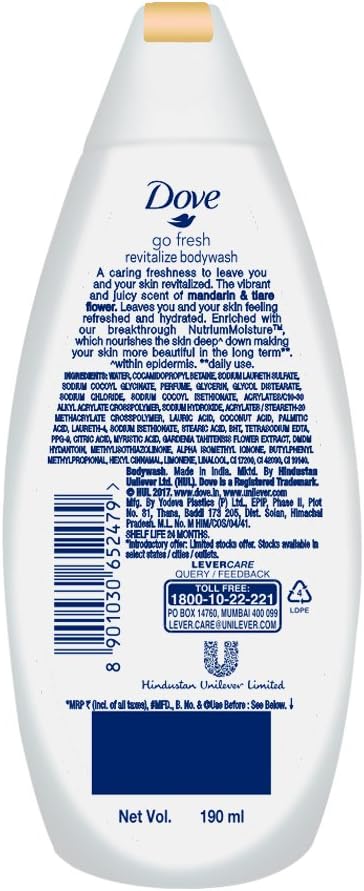 Dove Shower Gel With 0%sulfate SLES (Original),known for its rich texture for skin moisturising,with moisture renew blend, 500ml MILD & PH-BALANCED BODY WASH for softer, smoother skin after one shower