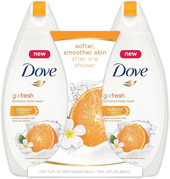 Dove Shower Gel With 0%sulfate SLES (Original),known for its rich texture for skin moisturising,with moisture renew blend, 500ml MILD & PH-BALANCED BODY WASH for softer, smoother skin after one shower