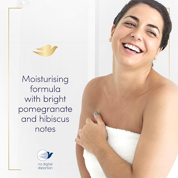 Dove Shower Gel With 0%sulfate SLES (Original),known for its rich texture for skin moisturising,with moisture renew blend, 500ml MILD & PH-BALANCED BODY WASH for softer, smoother skin after one shower