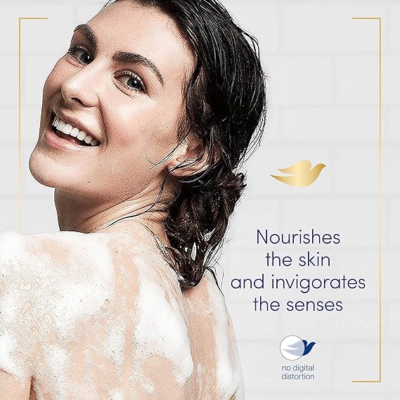 Dove Shower Gel With 0%sulfate SLES (Original),known for its rich texture for skin moisturising,with moisture renew blend, 500ml MILD & PH-BALANCED BODY WASH for softer, smoother skin after one shower