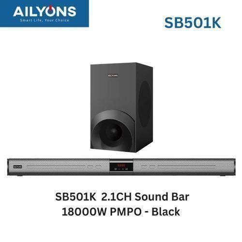 Ailyons Small Soundbar SB-501K 🔊✨

Upgrade your entertainment experience with the compact and stylish Ailyons SB-501K soundbar. Designed to deliver clear audio and enhanced bass, it’s perfect for TVs