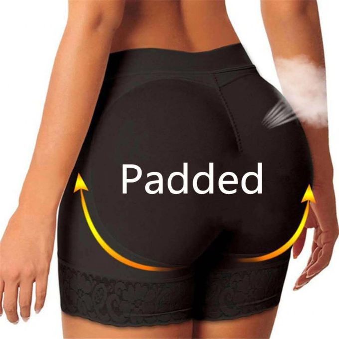 Hot Crush Padded Hip Up Booty Booster Biker Sexy Butt' Lifter Boyshorts Mid Rise Curvy Hips Butt Enhancer