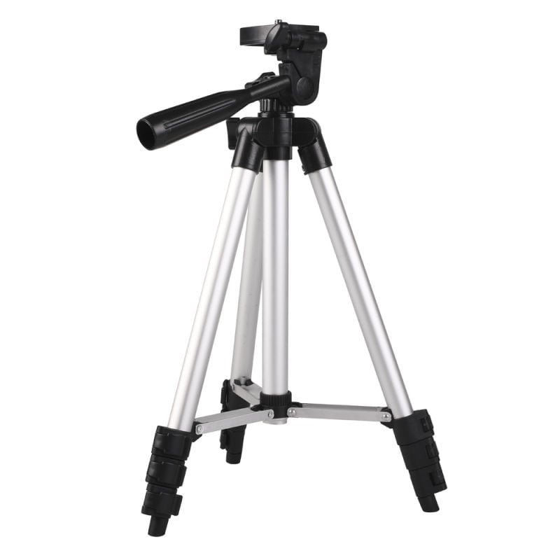 Extendable flexible Digital Camera Tripod Mobile Smart Phone Stand Mount Holder Clip Set For Nikon for Canon for iPhone 6 6s 7 Black Folded length :340