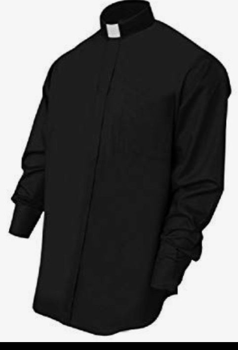 New High Quality Father Pastor Priest Catholic Shirt Men White Collar Wash And Wear Religious Man