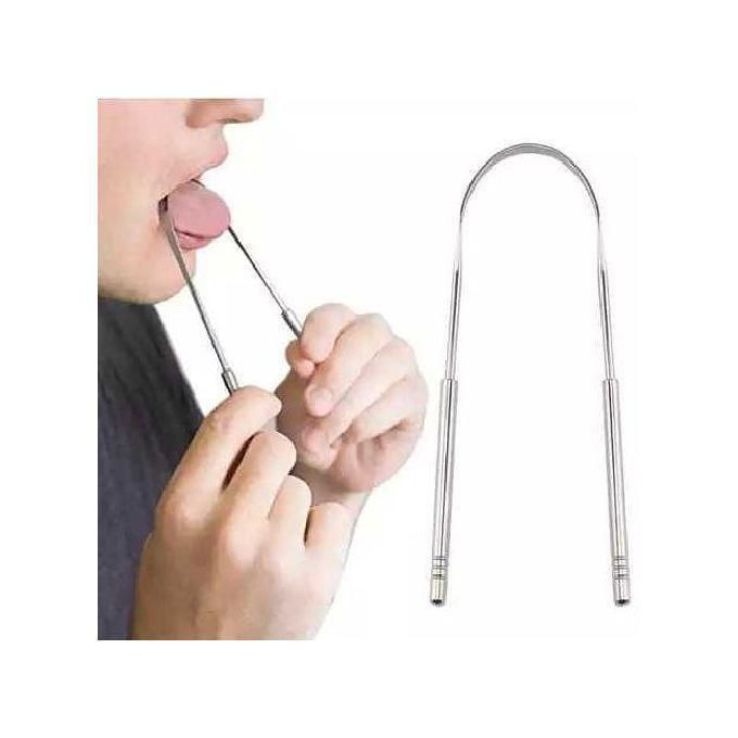 Tongue Scrapper, Stainless Steel U shaped Tongue Cleaner, Promotes Fresh Breath and Oral HealthStainless Steel Tongue Scrapers Metal U Shaped Tongue Scraper for Fresher Breath Tongue Scraper to Keep M